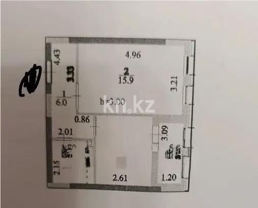 Продажа 1-комнатной квартиры, 37 м² - Продажа однокомнатных квартир в р-не Сарайшык Астаны - страница 15 фото 3 из 3