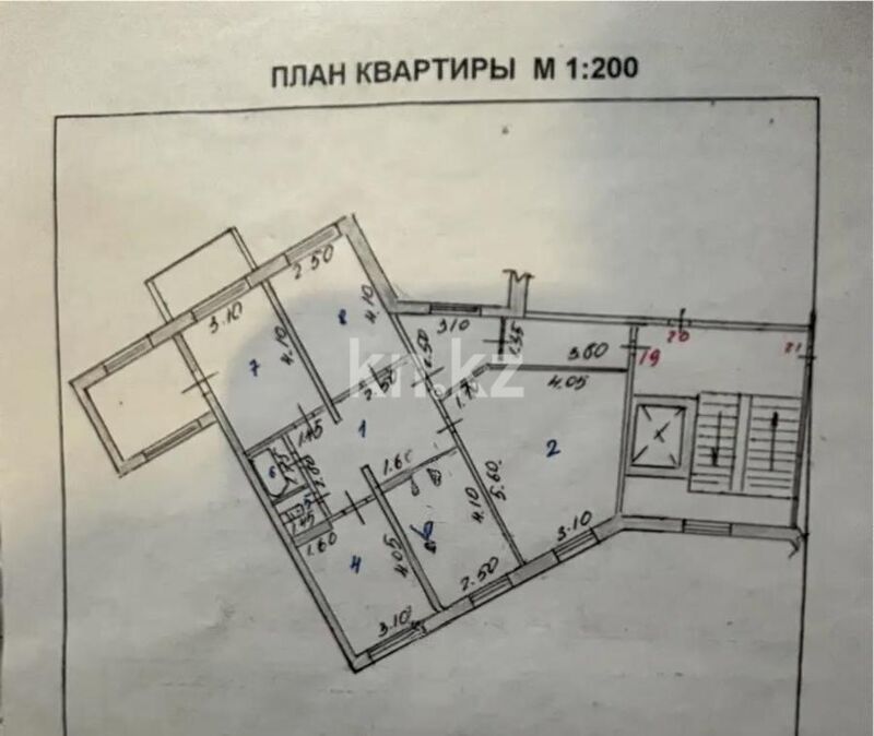 Продажа 4-комнатной квартиры, 90 м² - Продажа четырехкомнатных квартир от собственников в Темиртау фото 9 из 9