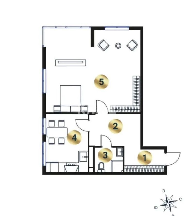 Продажа 3-комнатной квартиры, 75.9 м² - Продажа квартир в новостройках Алматы - страница 24 фото 1 из 1