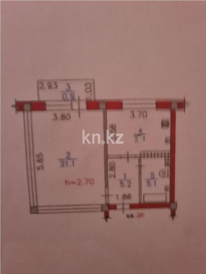 Продажа 1-комнатной квартиры, 40.5 м² - Продажа однокомнатных квартир в панельном доме в Алматы - страница 21 фото 3 из 3