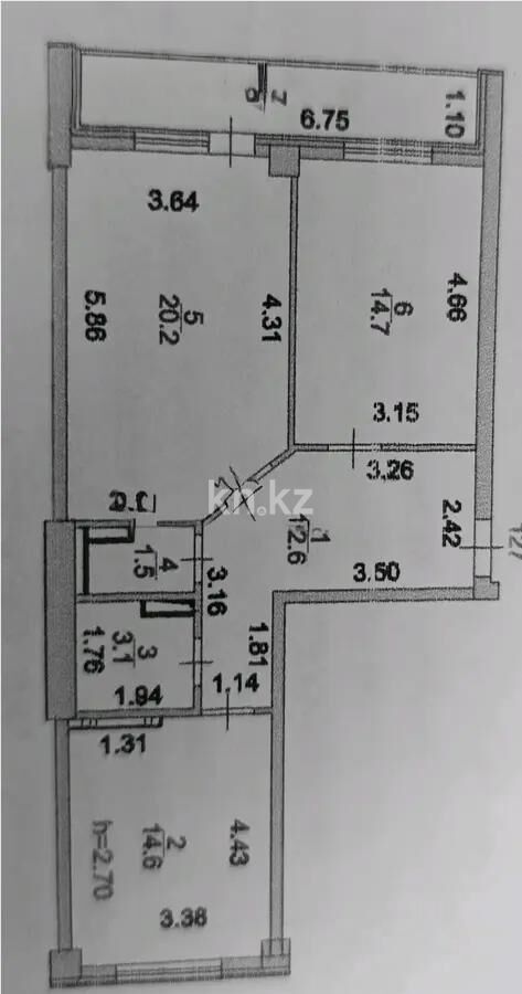 Продажа 2-комнатной квартиры, 71 м² - Продажа двухкомнатных квартир в р-не Есиль Астаны - страница 11 фото 1 из 1