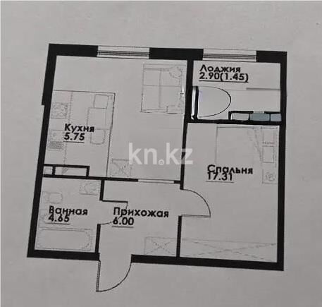 Продажа 2-комнатной квартиры, 48.66 м² - Продажа двухкомнатных квартир в Алатауском р-не Алматы - страница 27 фото 1 из 1