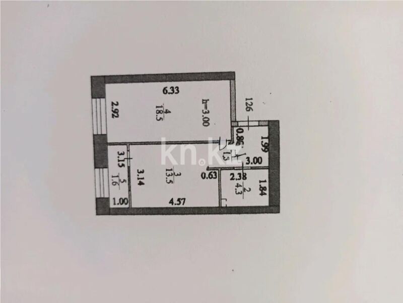 Продажа 1-комнатной квартиры, 42.9 м² - Продажа однокомнатных квартир от собственников в Казахстане - страница 40 фото 1 из 1