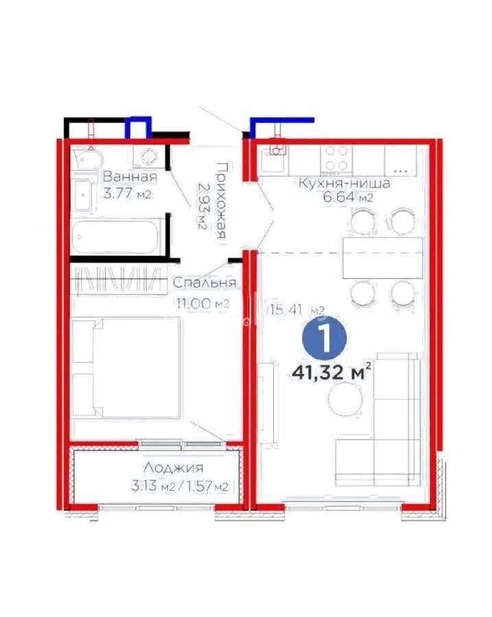 Продажа 2-комнатной квартиры, 42 м² - Продажа квартир в Астане - страница 7 фото 1 из 1