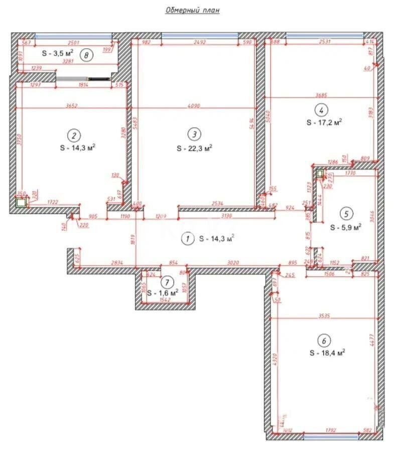 Продажа 3-комнатной квартиры, 98 м² - Продажа квартир в р-не Нура Астаны фото 6 из 6
