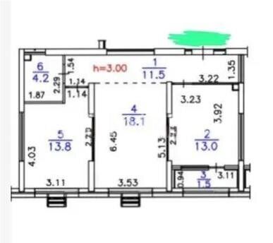 Продажа 2-комнатной квартиры, 62.1 м² - Продажа квартир в Жетысуском р-не Алматы - страница 2 фото 1 из 1