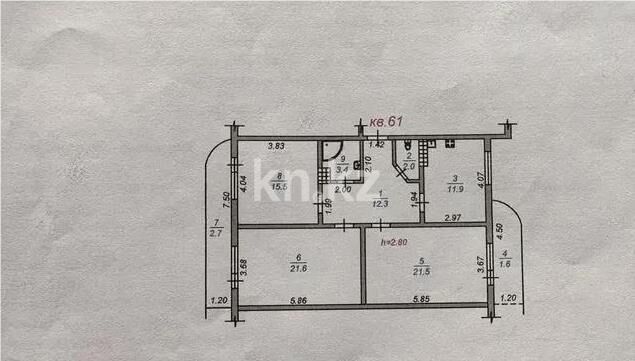 Продажа 3-комнатной квартиры, 98 м² - Продажа трехкомнатных квартир в Турксибском р-не Алматы - страница 11 фото 7 из 7