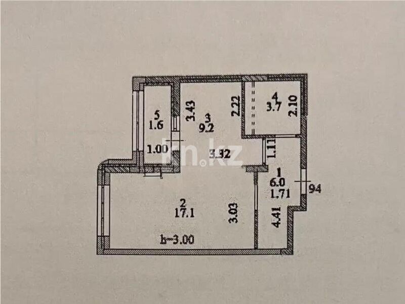 Продажа 1-комнатной квартиры, 37.6 м² - Продажа  однокомнатных квартир в новостройках Астаны - страница 3 фото 1 из 1