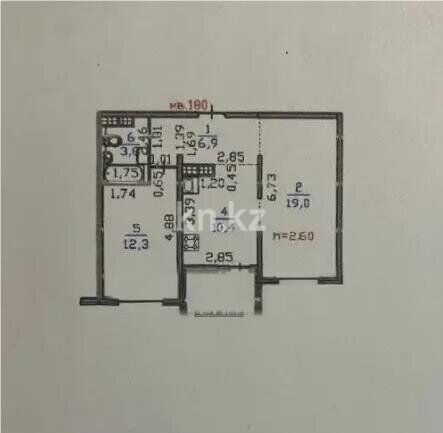 Продажа 2-комнатной квартиры, 54 м² - Продажа двухкомнатных квартир в монолитно-каркасном доме в Казахстане фото 3 из 3