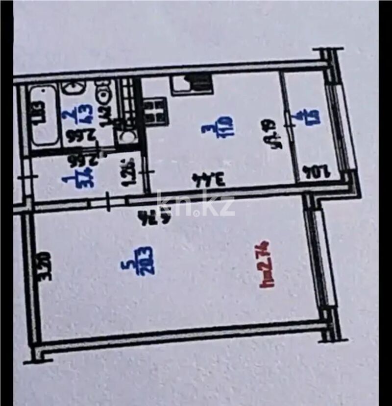 Продажа 1-комнатной квартиры, 41 м² - Продажа квартир от собственников в Алматы - страница 36 фото 5 из 5