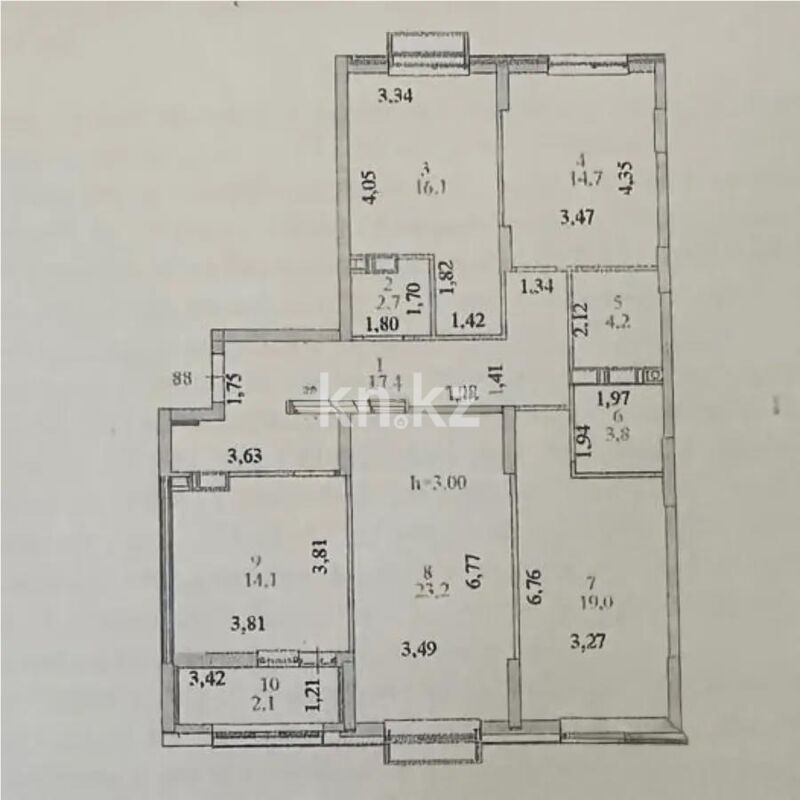 Продажа 4-комнатной квартиры, 117.3 м² - Продажа четырехкомнатных квартир в монолитно-каркасном доме в Казахстане - страница 25 фото 4 из 4