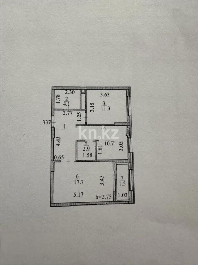 Продажа 2-комнатной квартиры, 57.8 м² - Продажа квартир в новостройках Астаны - страница 49 фото 6 из 6