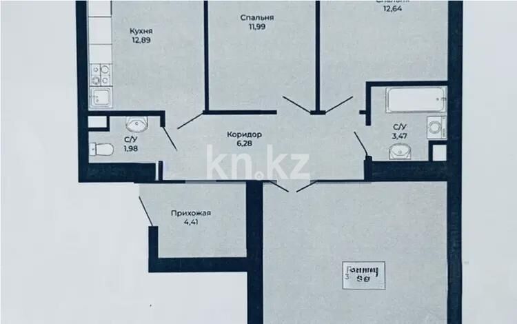 Продажа 3-комнатной квартиры, 88 м² - Продажа трехкомнатных квартир в кирпичном доме в Казахстане - страница 61 фото 1 из 1