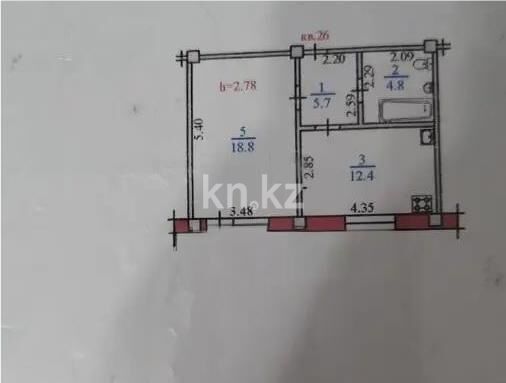 Продажа 1-комнатной квартиры, 43 м² - Продажа однокомнатных квартир в Ауэзовском р-не Алматы - страница 14 фото 4 из 4