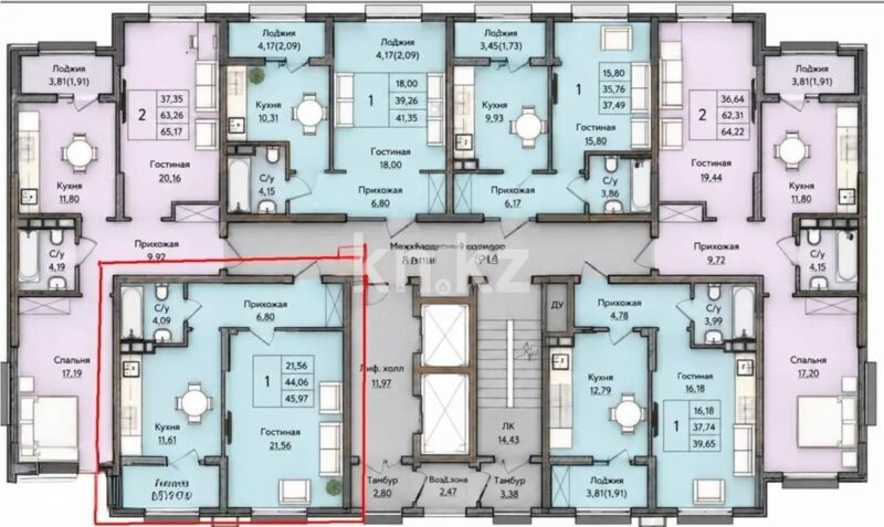 Продажа 1-комнатной квартиры, 36.3 м² - Продажа однокомнатных квартир в блочном доме в Астане - страница 32 фото 2 из 2