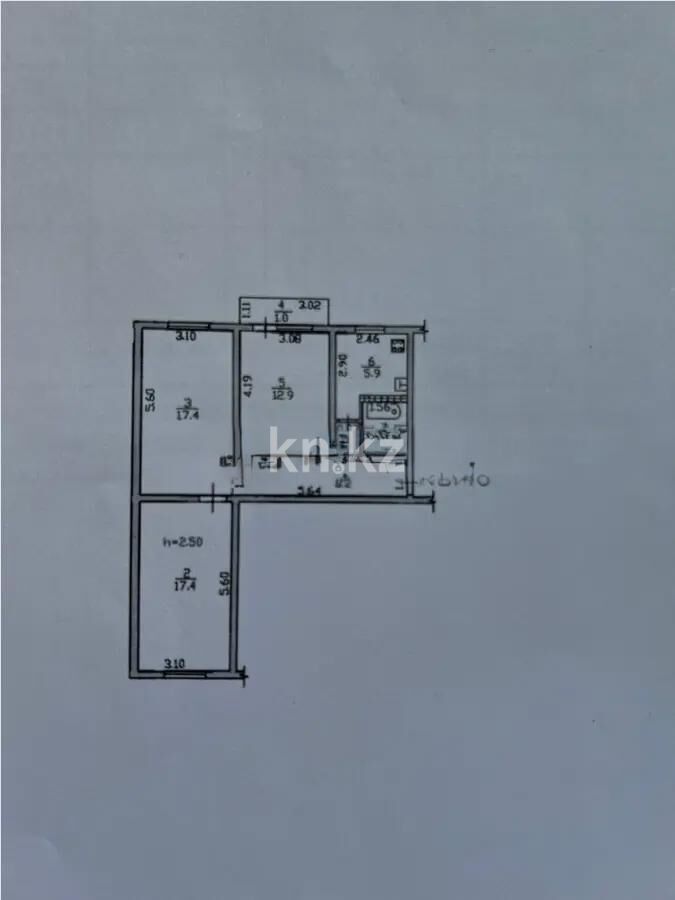 Продажа 3-комнатной квартиры, 66 м² - Продажа квартир в панельном доме в Алматы фото 6 из 6