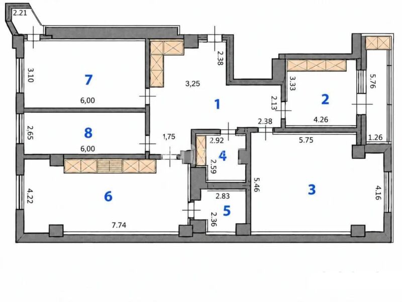 Продажа 4-комнатной квартиры, 152 м² - Продажа квартир в Казахстане - страница 50 фото 8 из 8
