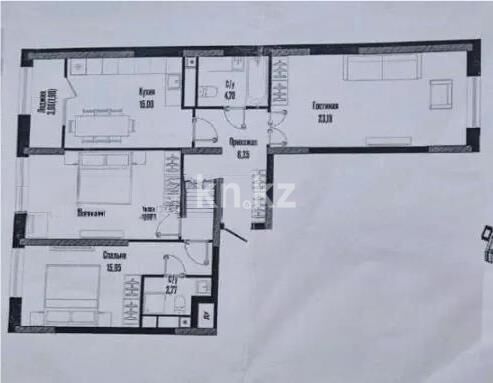 Продажа 3-комнатной квартиры, 95 м² - Продажа квартир в кирпичном доме в Астане - страница 173 фото 1 из 1