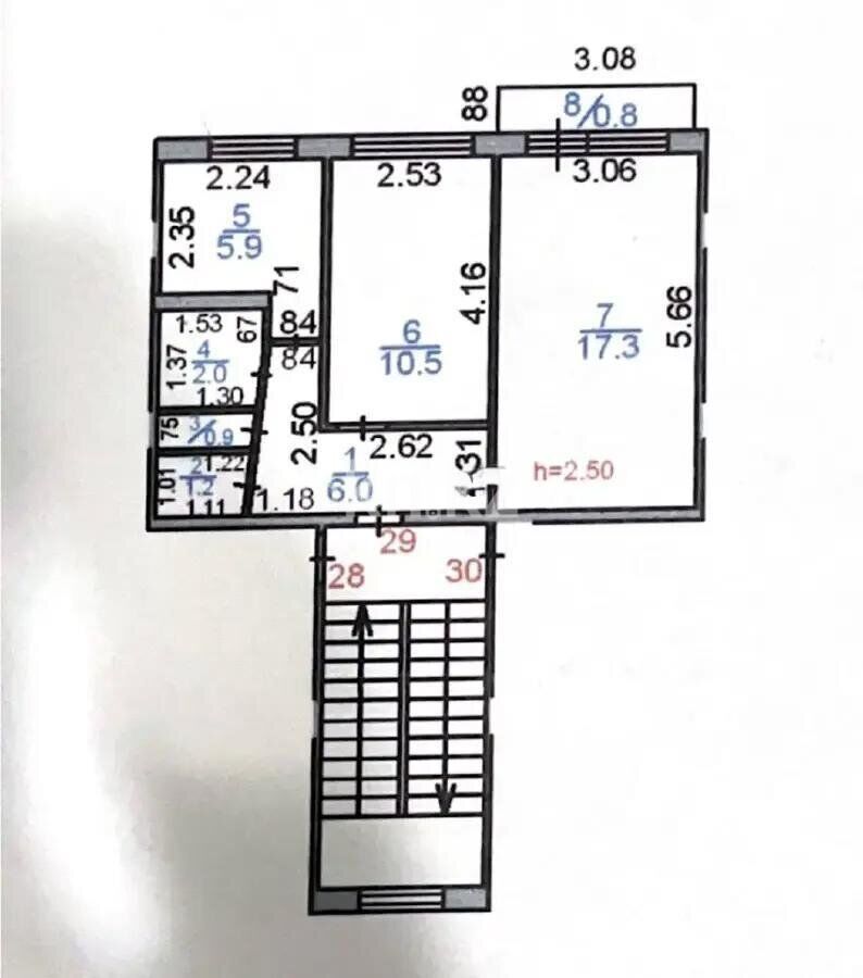 Продажа 2-комнатной квартиры, 44 м² - Продажа недвижимости в Караганде - страница 27 фото 7 из 7