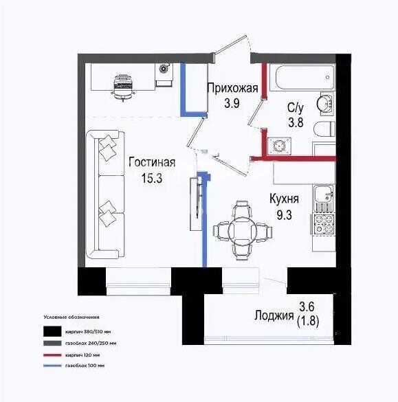 Продажа 1-комнатной квартиры, 34.1 м² - Продажа однокомнатных квартир в Астане - страница 29 фото 1 из 1