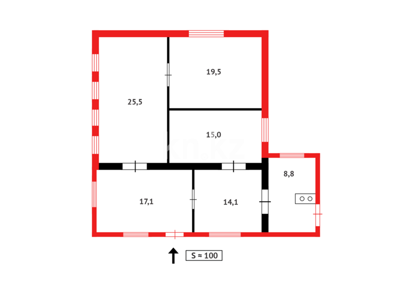 Продажа 3-комнатного дома, 100 м² - Продажа домов, коттеджей в Темиртау - страница 3 фото 10 из 10
