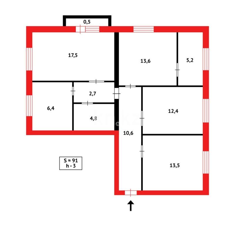 Продажа 4-комнатной квартиры, 91 м² - Продажа квартир в Казахстане - страница 272 фото 14 из 14