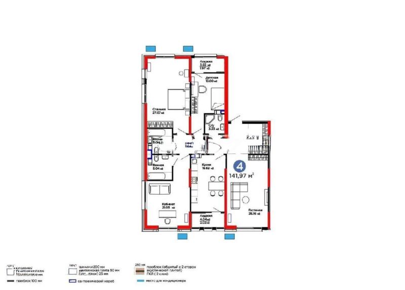 Продажа 4-комнатной квартиры, 142 м² - Продажа четырехкомнатных квартир от собственников в Алматы - страница 15 фото 6 из 6