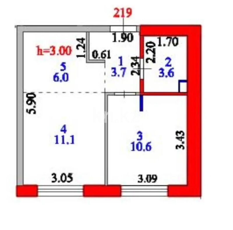 Продажа 2-комнатной квартиры, 35 м² - Продажа двухкомнатных квартир в кирпичном доме в Казахстане - страница 5 фото 6 из 6