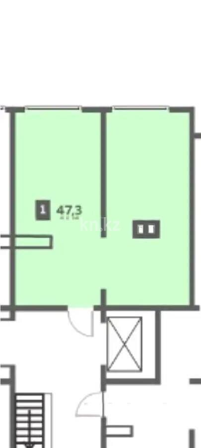 Продажа 2-комнатной квартиры, 47.3 м² - Продажа квартир в новостройках Алматы без посредников - страница 2 фото 1 из 1