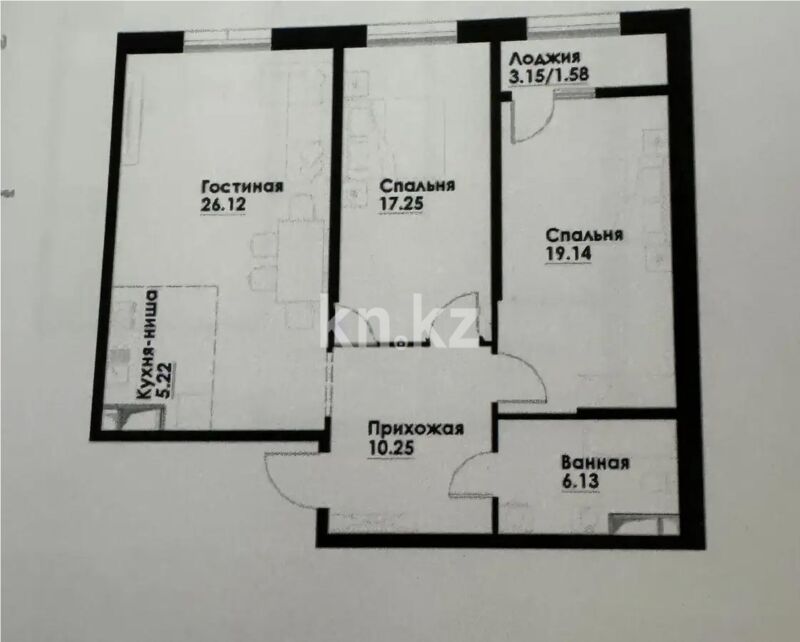 Продажа 3-комнатной квартиры, 85.69 м² - Продажа трехкомнатных квартир в Алатауском р-не Алматы - страница 12 фото 1 из 1