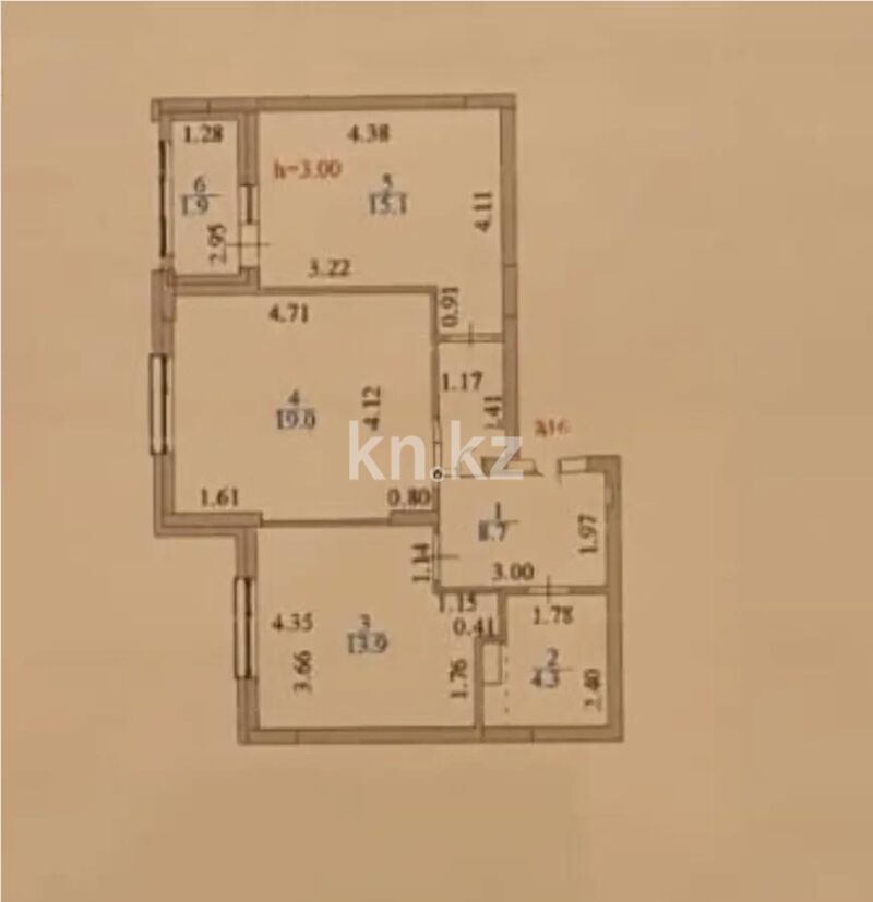 Продажа 2-комнатной квартиры, 62.9 м² - Продажа квартир в монолитно-каркасном доме в Астане - страница 129 фото 1 из 1