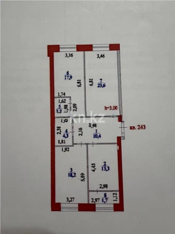 Продажа 3-комнатной квартиры, 93 м² - Продажа трехкомнатных квартир в кирпичном доме в Казахстане - страница 43 фото 6 из 6