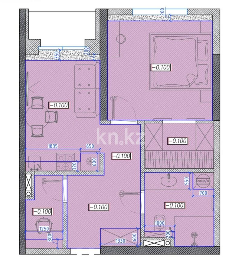 Продажа 2-комнатной квартиры, 45 м² - Продажа двухкомнатных квартир в Алатауском р-не Алматы фото 2 из 11