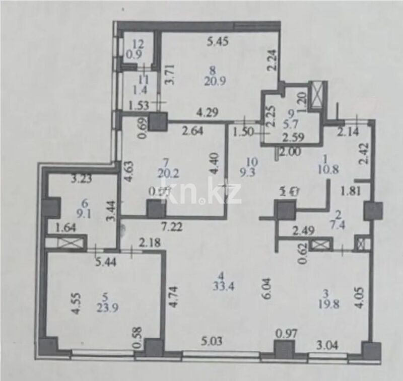 Продажа 4-комнатной квартиры, 163 м² - Продажа четырехкомнатных квартир в блочном доме в Казахстане - страница 9 фото 7 из 7