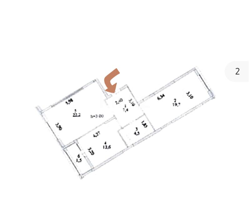 Продажа 2-комнатной квартиры, 68 м² - Продажа  двухкомнатных квартир в новостройках Астаны - страница 37 фото 2 из 12