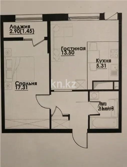 Продажа 2-комнатной квартиры, 48 м² - Продажа двухкомнатных квартир в Алатауском р-не Алматы - страница 27 фото 1 из 1