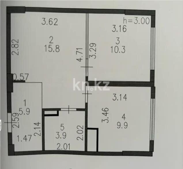 Продажа 2-комнатной квартиры, 45.8 м² - Продажа двухкомнатных квартир в р-не Нура Астаны - страница 21 фото 5 из 5