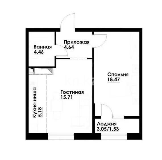 Продажа 2-комнатной квартиры, 50 м² - Продажа двухкомнатных квартир в Алатауском р-не Алматы - страница 28 фото 1 из 1