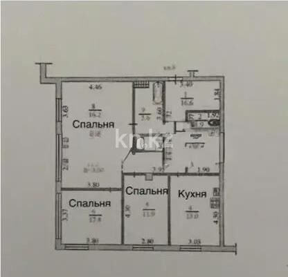 Продажа 4-комнатной квартиры, 95 м² - Продажа квартир в монолитно-каркасном доме в Алматы - страница 340 фото 5 из 5