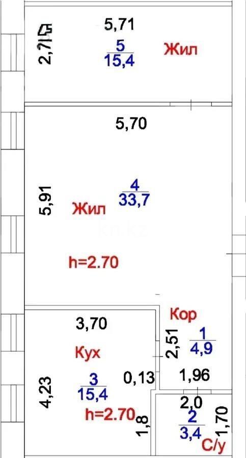Продажа 2-комнатной квартиры, 85.6 м² - Продажа квартир в кирпичном доме в Астане - страница 224 фото 1 из 1