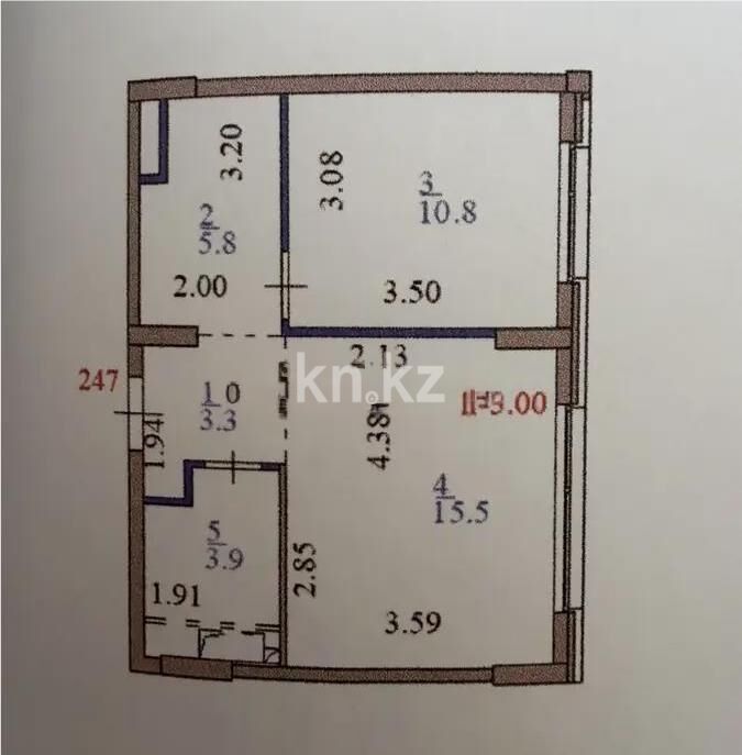 Продажа 2-комнатной квартиры, 42.2 м² - Продажа квартир в панельном доме в Астане - страница 15 фото 6 из 6