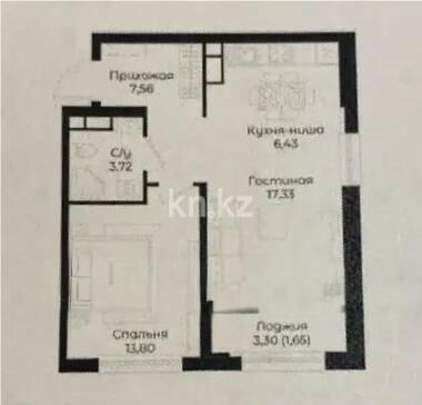 Продажа 2-комнатной квартиры, 50.49 м² - Продажа квартир от собственников в Алматы - страница 297 фото 1 из 1