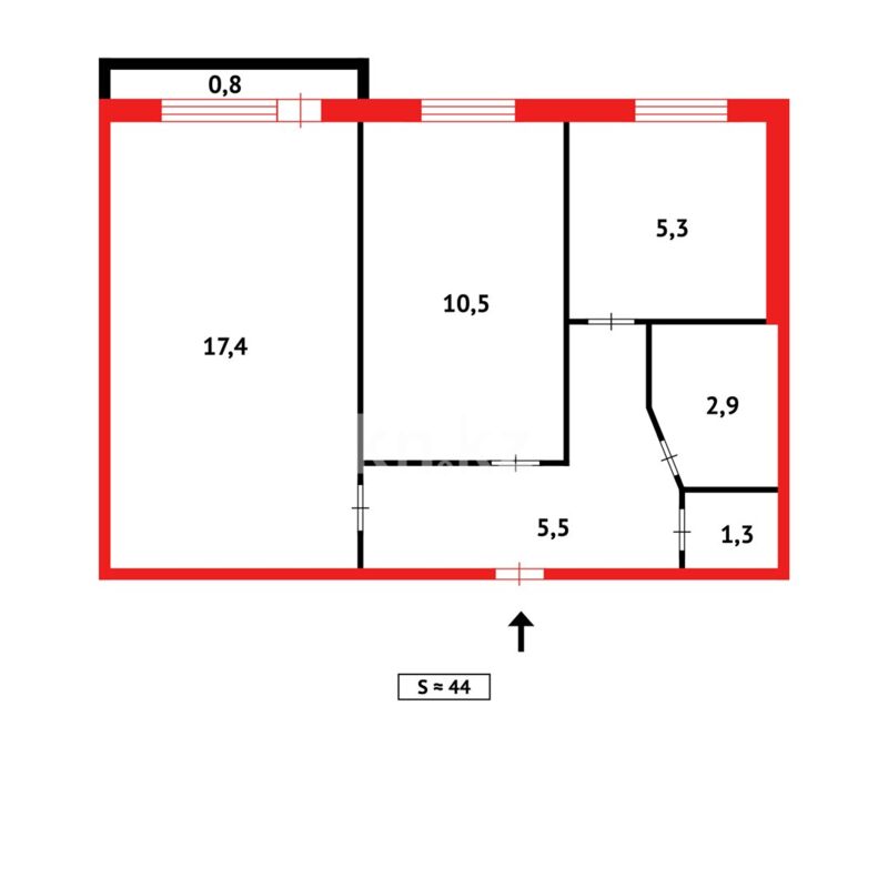 Продажа 2-комнатной квартиры, 44 м² - Продажа недвижимости в Казахстане - страница 23 фото 12 из 12
