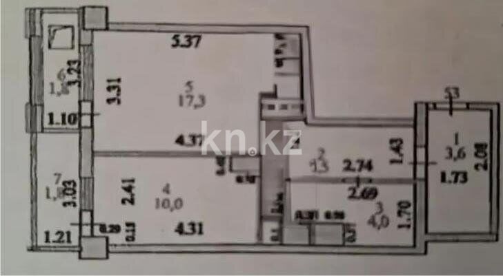 Продажа 1-комнатной квартиры, 49 м² - Продажа квартир в р-не Алматы Астаны фото 4 из 4