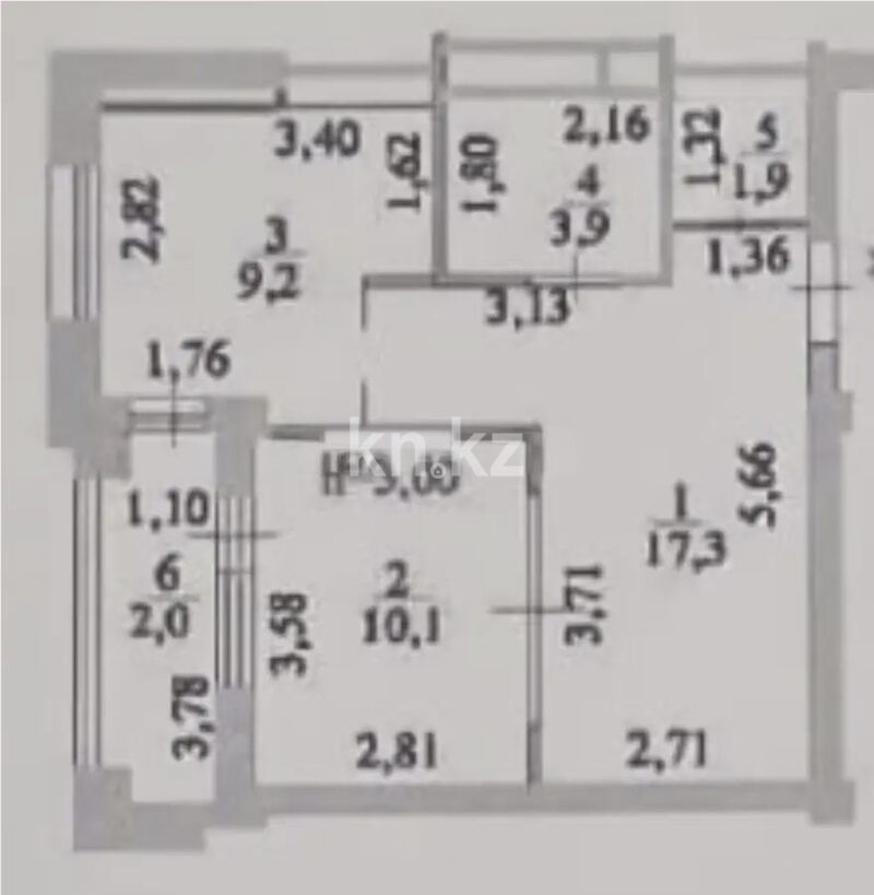 Продажа 2-комнатной квартиры, 44.4 м² - Продажа квартир в Казахстане - страница 80 фото 5 из 5