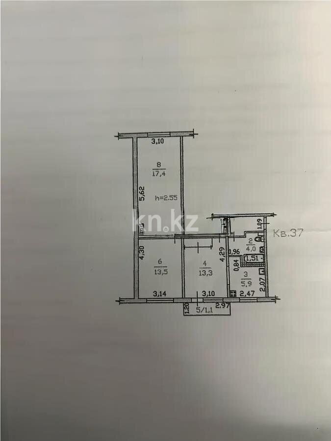 Продажа 3-комнатной квартиры, 65 м² - Продажа трехкомнатных квартир от собственников в Алматы - страница 10 фото 8 из 8
