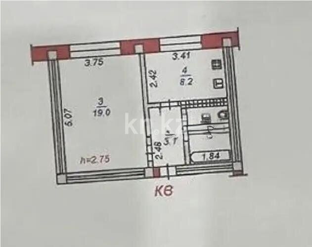 Продажа 1-комнатной квартиры, 35.4 м² - Продажа квартир в Алматы - страница 46 фото 4 из 4