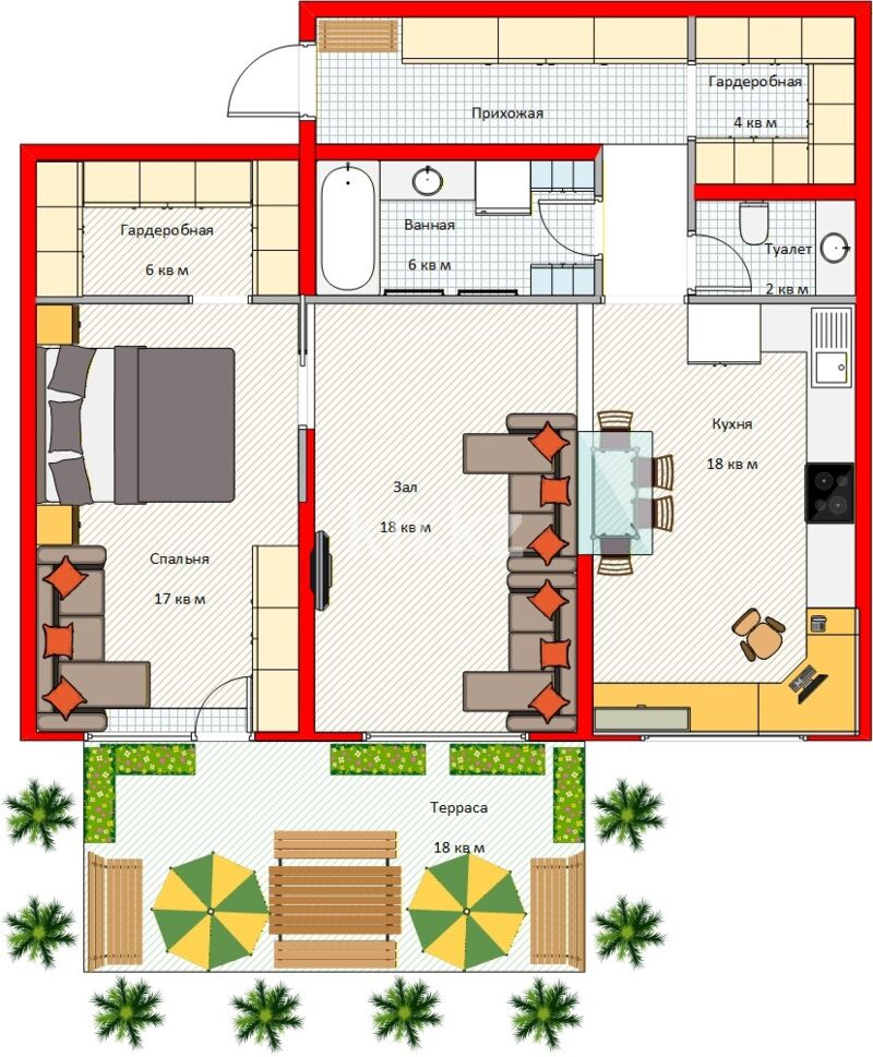 Продажа 3-комнатной квартиры, 87.3 м² - Продажа трехкомнатных квартир в монолитном доме в Алматы - страница 3 фото 8 из 40