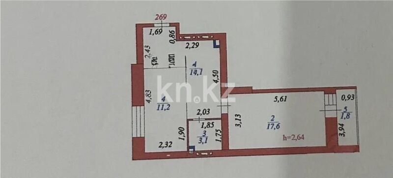 Продажа 1-комнатной квартиры, 47.8 м² - Продажа однокомнатных квартир в р-не Алматы Астаны - страница 13 фото 4 из 4