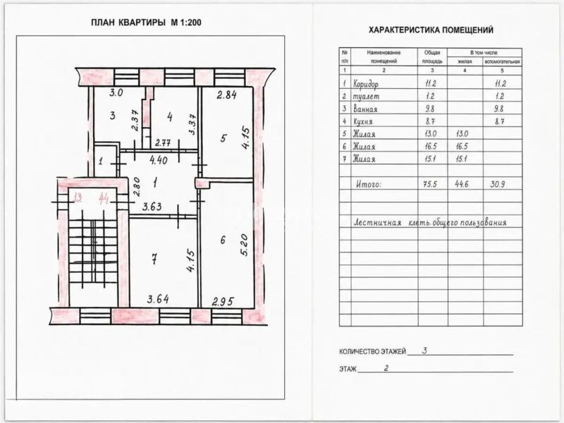 Продажа 3-комнатной квартиры, 75 м² - Продажа недвижимости в Казахстане - страница 32 фото 5 из 5